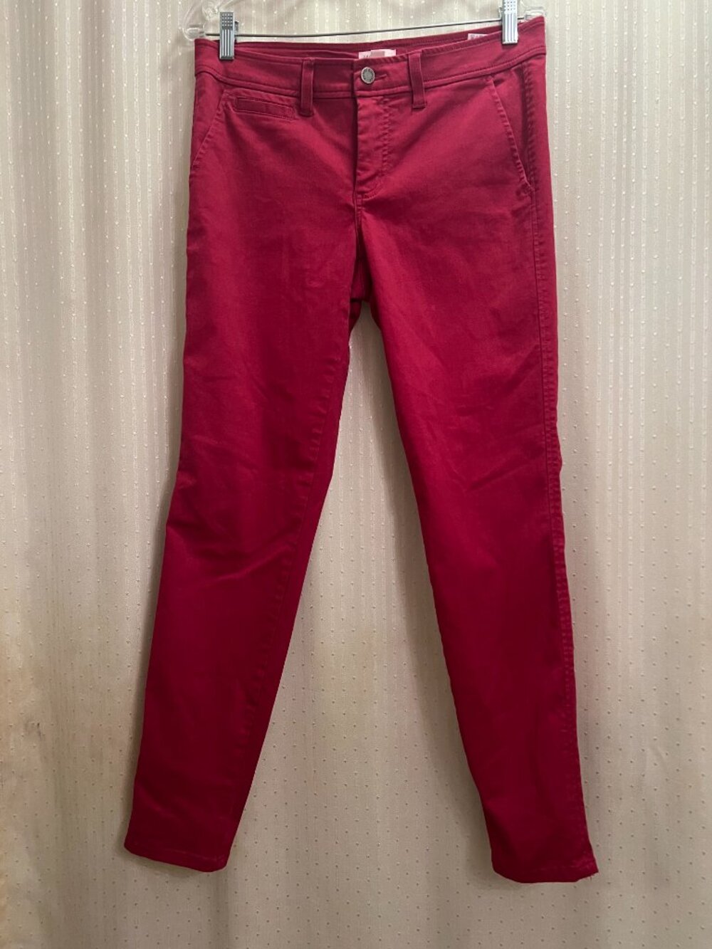 Market and Spruce Skinny Leg Solid Pink Pant (Size 8)